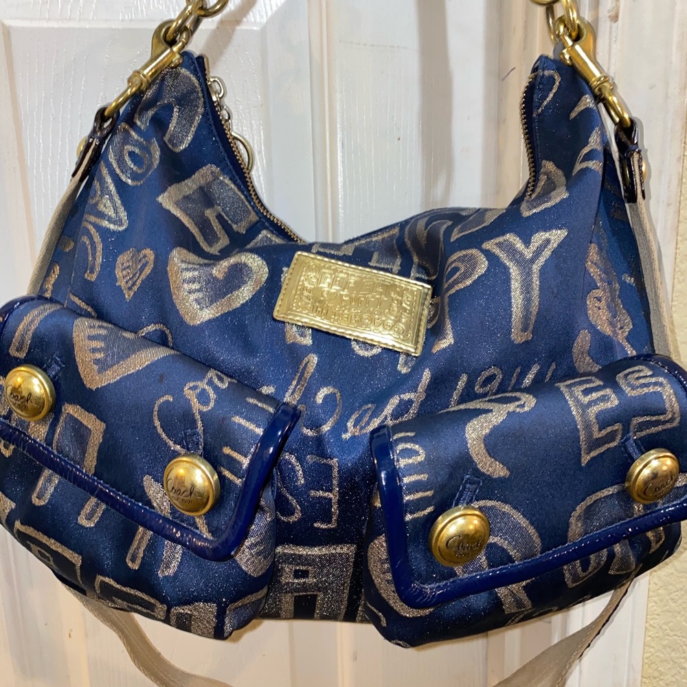 Blue & Gold Purse